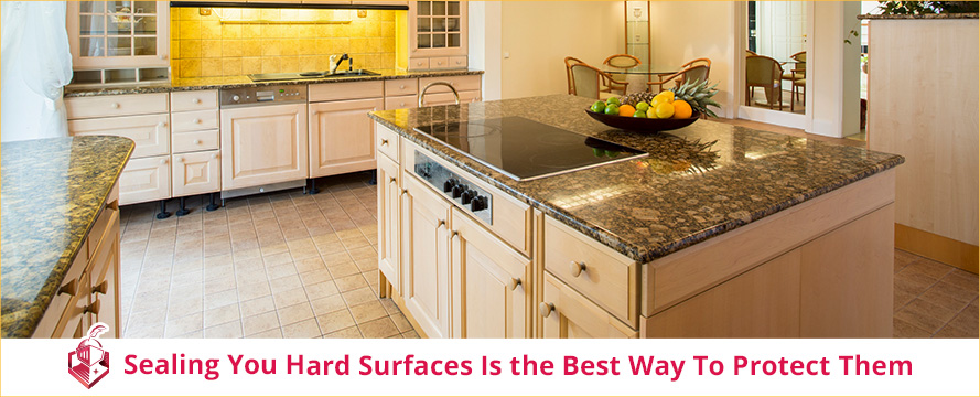 Kitchen Interior With Sealed Hard Surfaces Because It's The Best Way for You To Protect Them