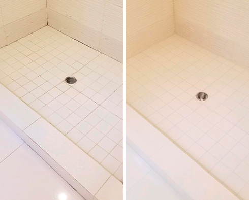 Shower Restored by Our Tile and Grout Cleaners in Ponte Vedra Beach, FL