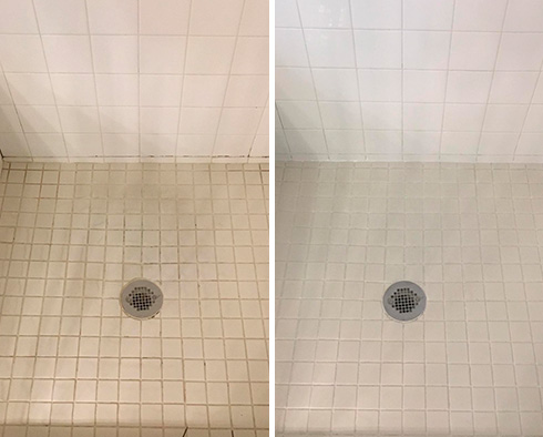Shower Restored by Our Tile and Grout Cleaners in Jacksonville Beach, FL