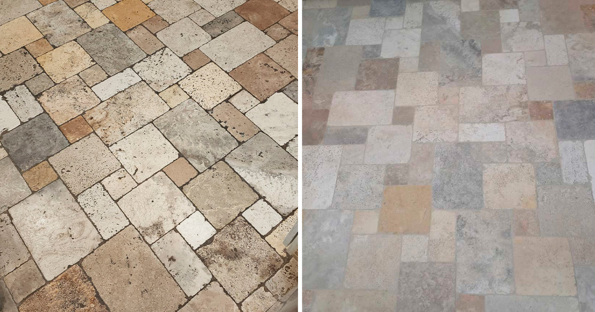 Our Stone Cleaning Specialists Exceeded All Expectations While Restoring This Floor in Jacksonville