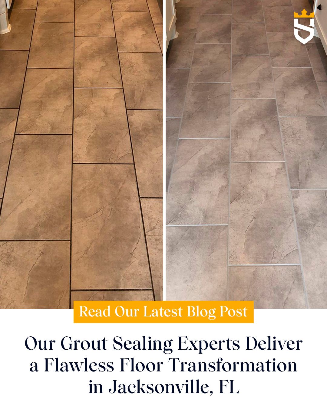 Our Grout Sealing Experts Deliver a Flawless Floor Transformation in Jacksonville, FL