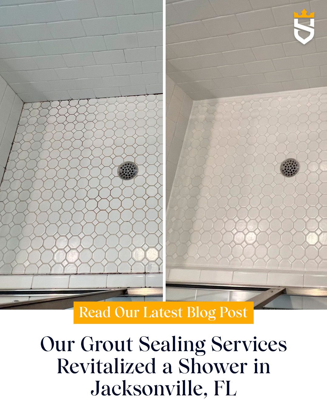 Our Grout Sealing Services Revitalized a Shower in Jacksonville, FL